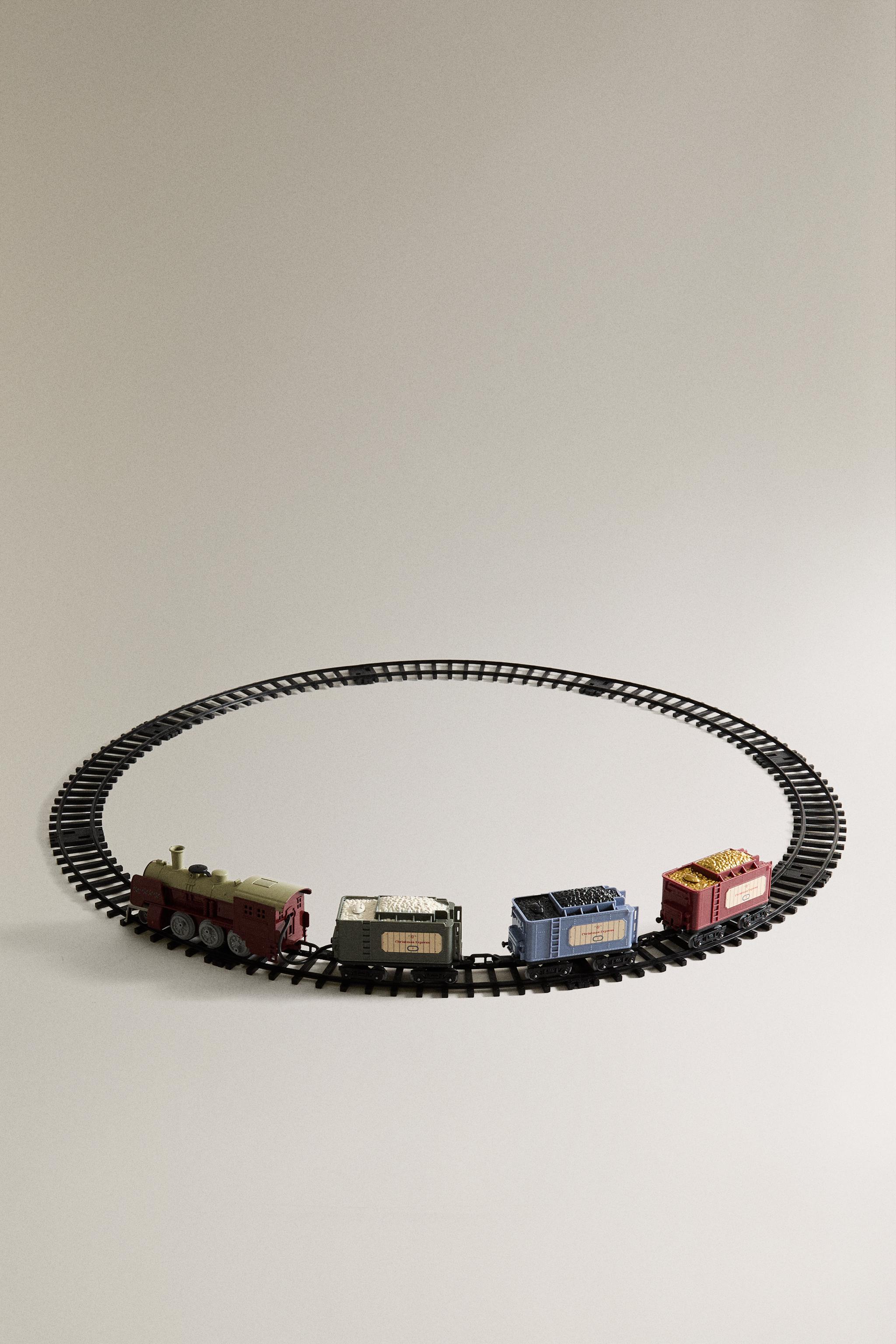 CHILDREN'S CHRISTMAS STEAM TRAIN TOY SET